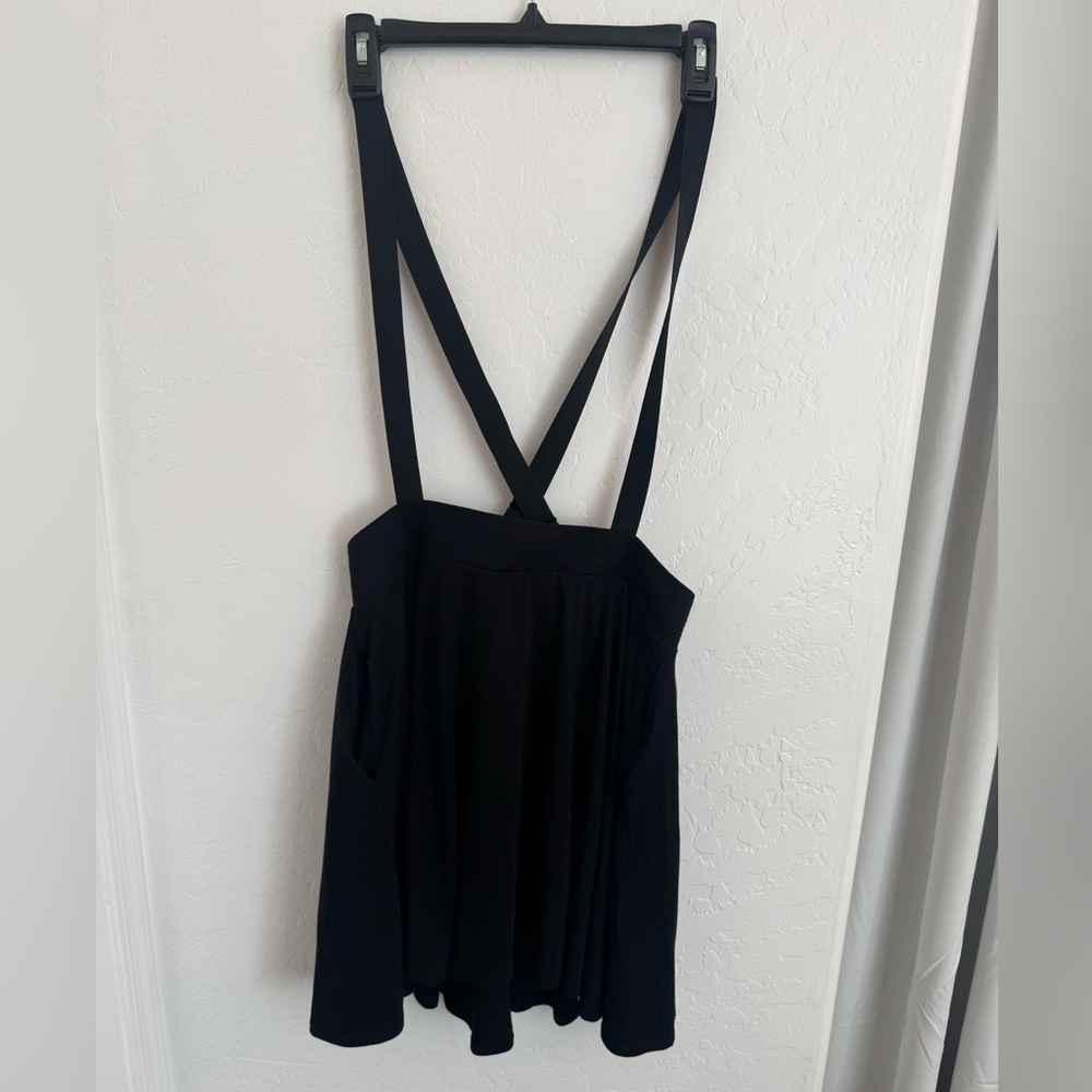 Hot Topic XL Black Skirt with Suspenders